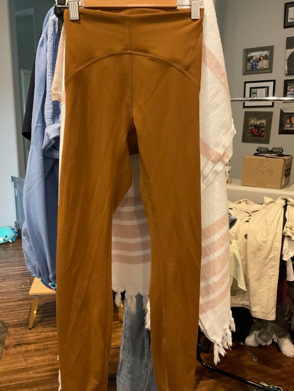 lululemon Kids Caramel/Butterscotch Brown High-Rise Leggings | Size 2 (Kids)